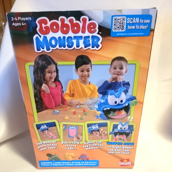 Goliath Gobble Monster Game Ages 4+ 2-4 Players NEW Interactive - Picture 4 of 5